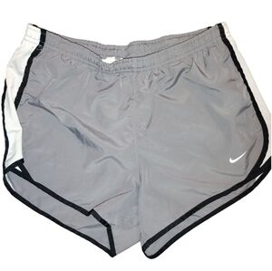 Nike Women's Athletic Shorts in Gray and White